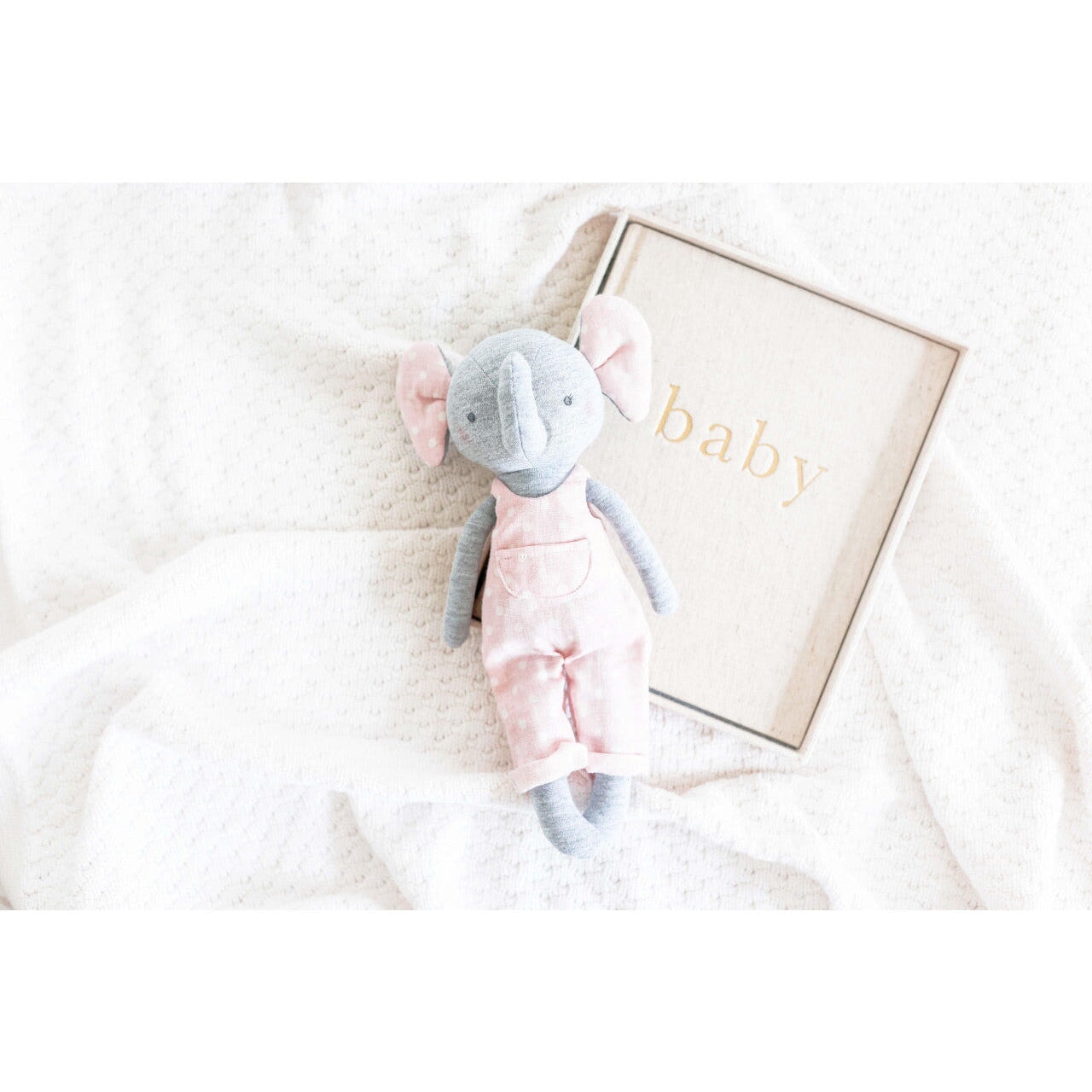 Edith Elephant 28cm Pink