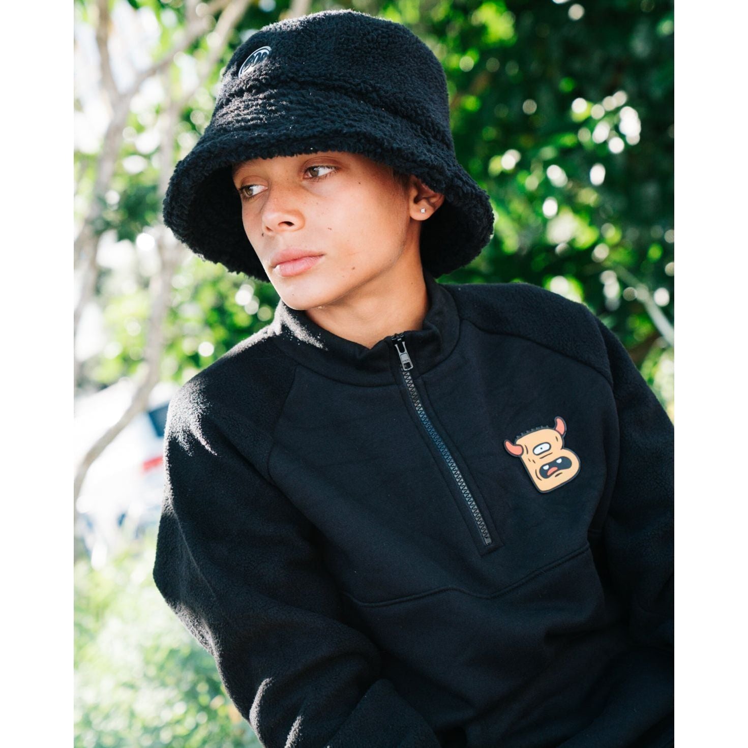 Black B Monster Quarter Zip Polar Fleece