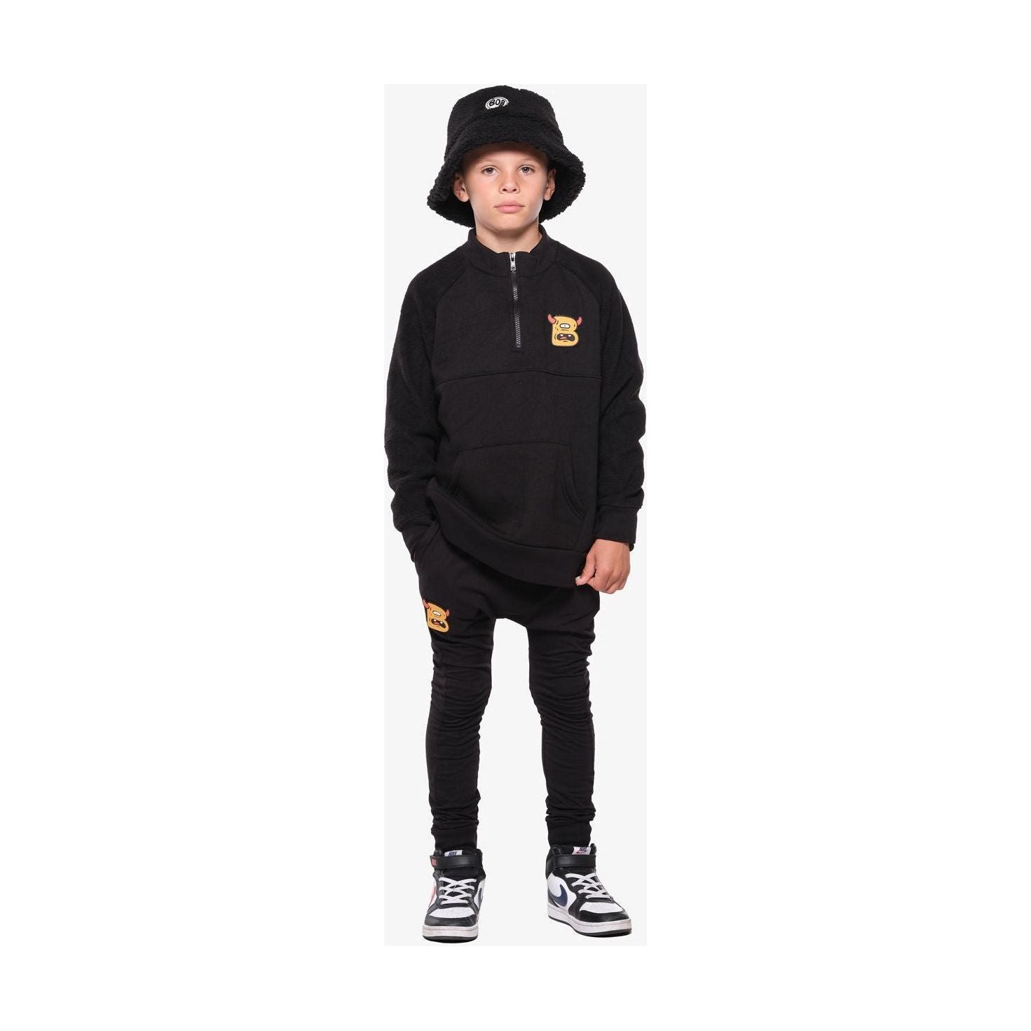 Black B Monster Quarter Zip Polar Fleece