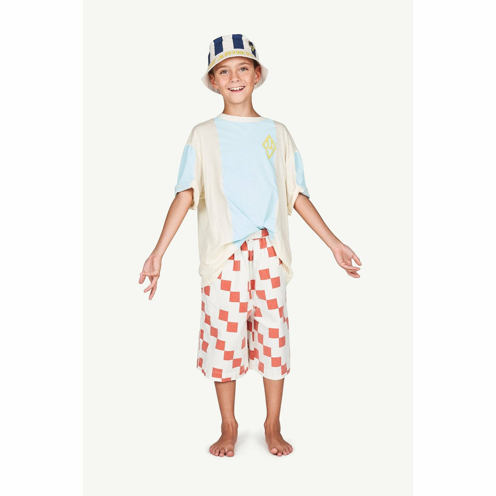 Buffalo Kids Trousers White Squares