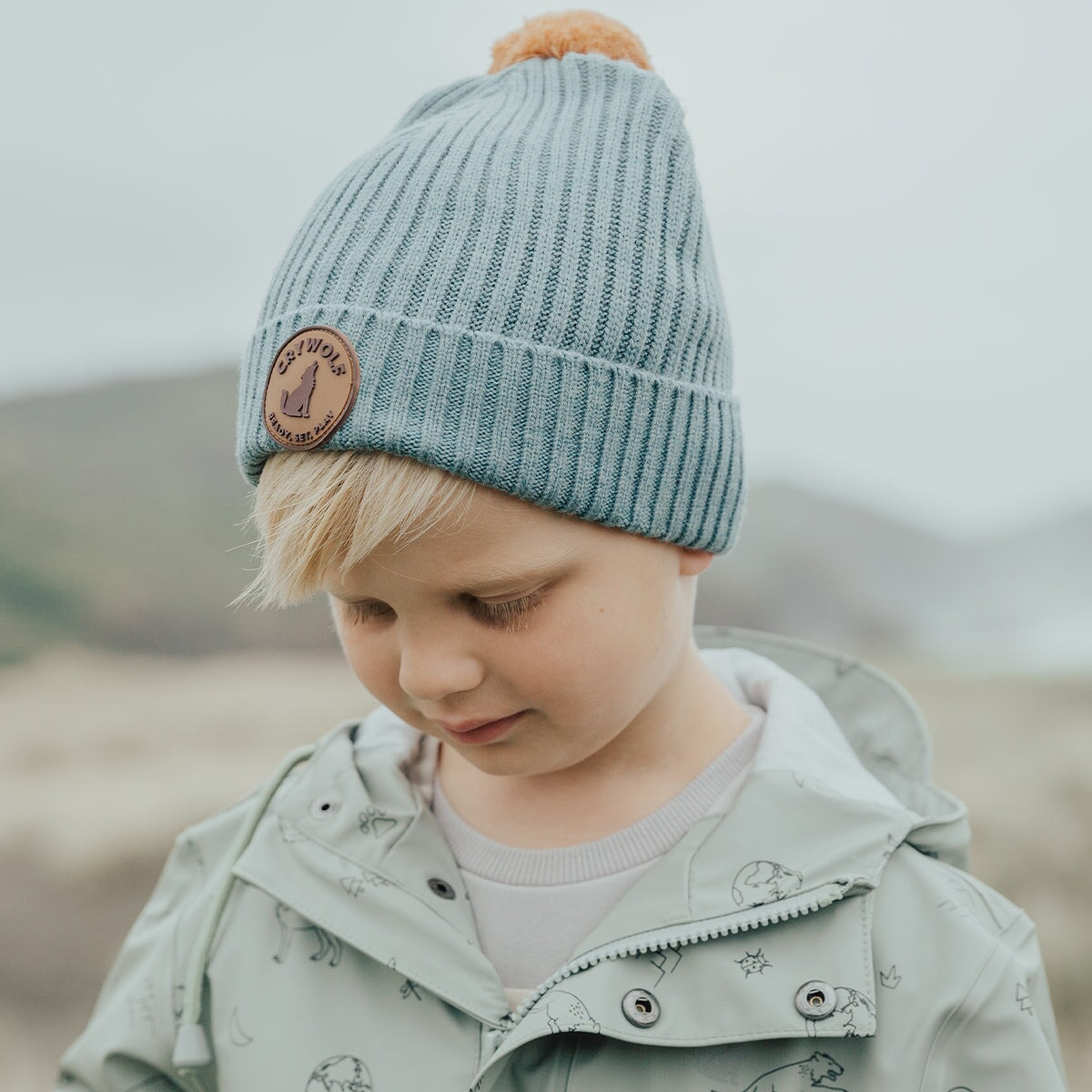 Pom Pom Beanie Scout Blue