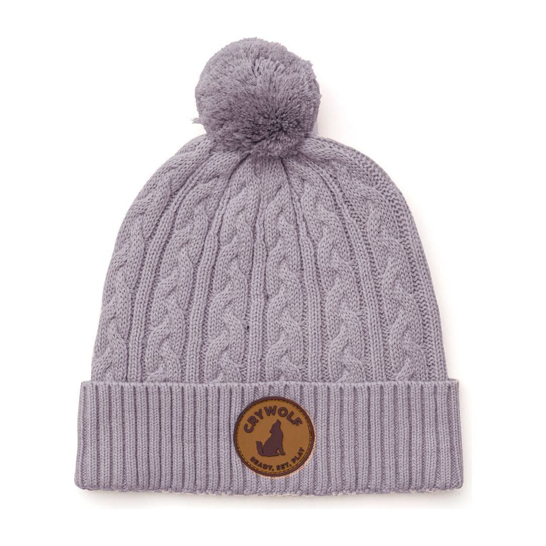 Pom Pom Beanie Lilac