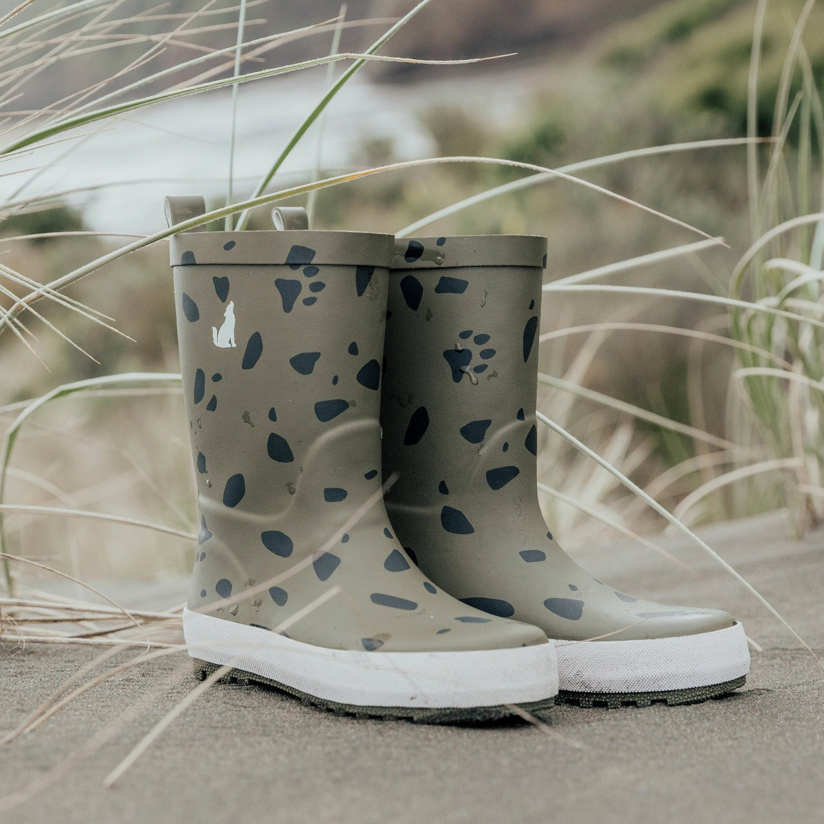 Rain Boots - Khaki Stones