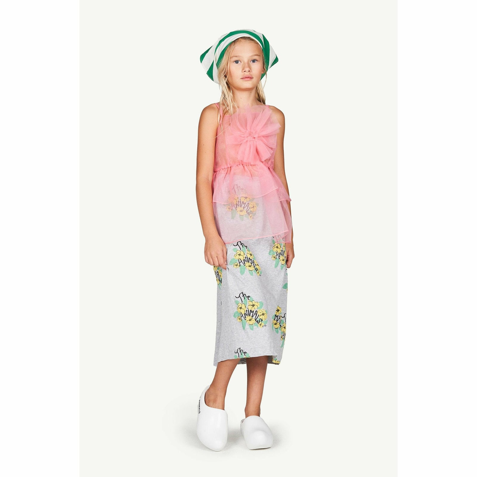 Dragonfly Kids Dress Soft Pink Logo