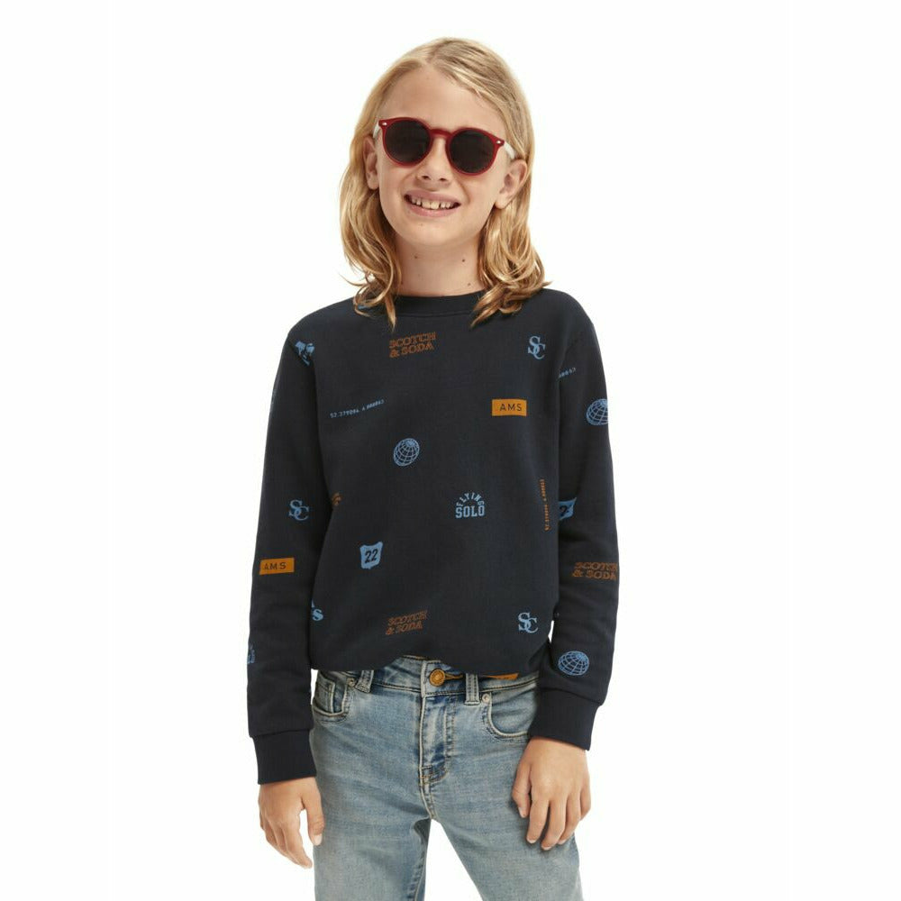 All-Over Printed Long-Sleeved T-Shirt