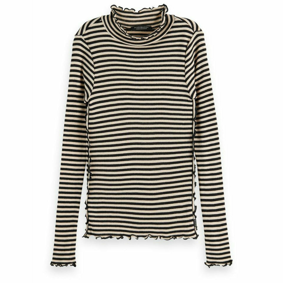 Long-Sleeved Yarn-Dyed Striped