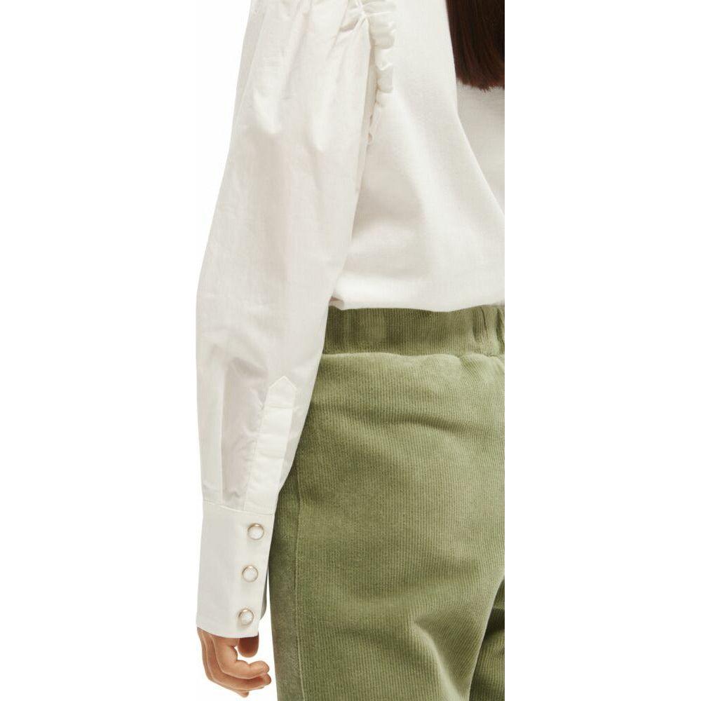 Long-Sleeved Mixed-Quality T-Shirt - Off White