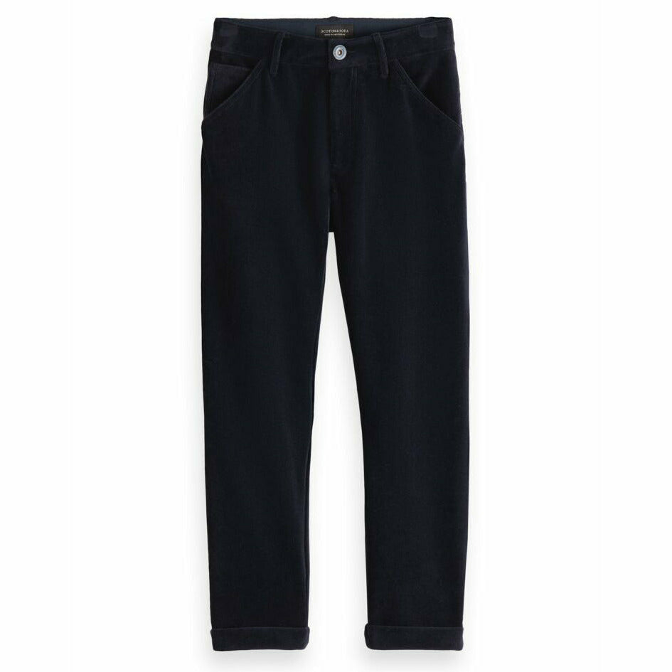 Knitted Corduroy Worker Sweatpants - Night