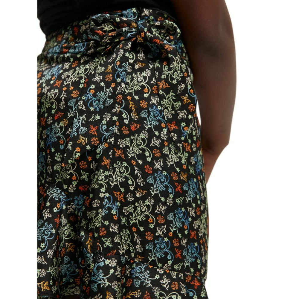 All-Over Printed Volant Skirt