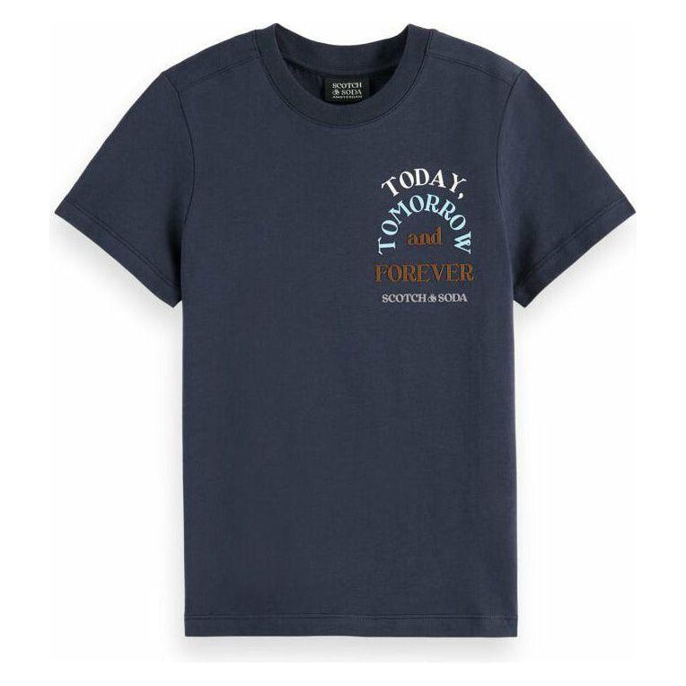 Relaxed-Fit Chest Artwork Tee - Night