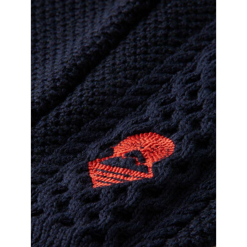 Sweater With Ladder Stitched Sleeves - Night