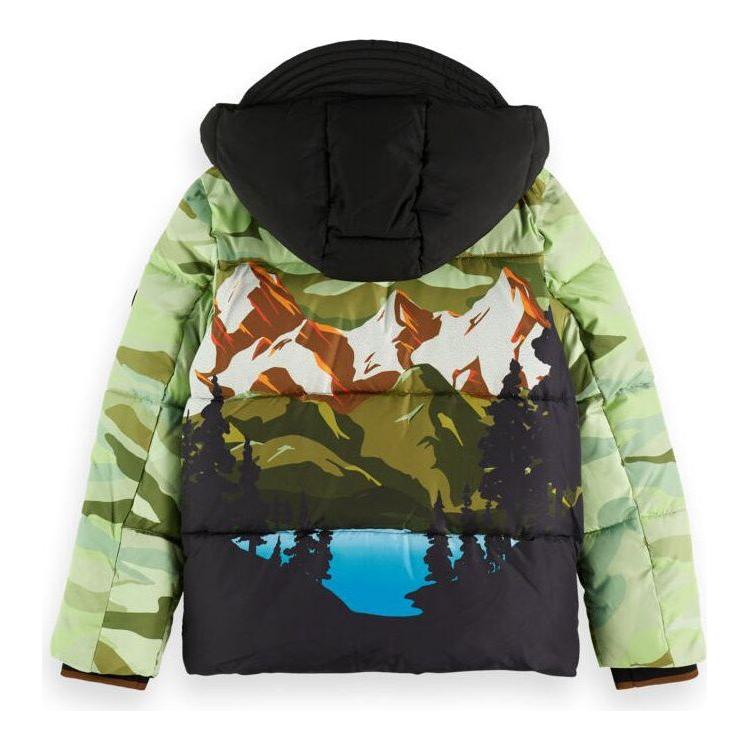 Placed Artwork Hooded Jacket