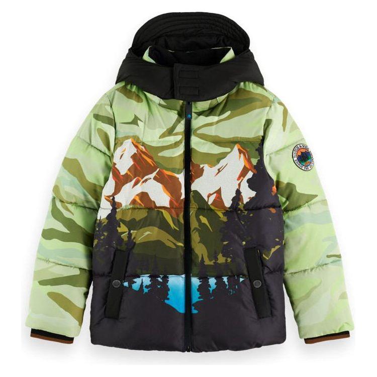 Placed Artwork Hooded Jacket