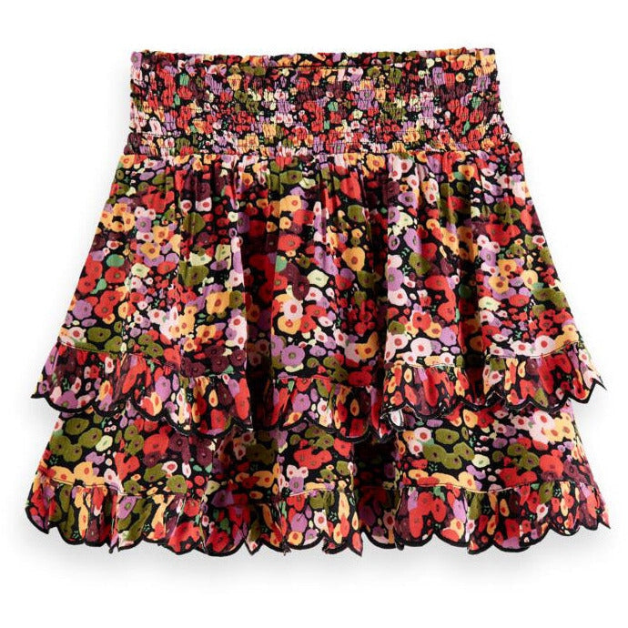 All-Over Printed Layered Skirts
