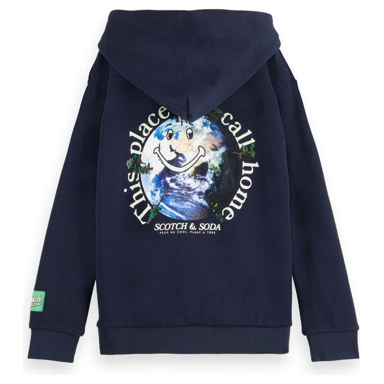 Half-Zip Artwork Hoodie - Night