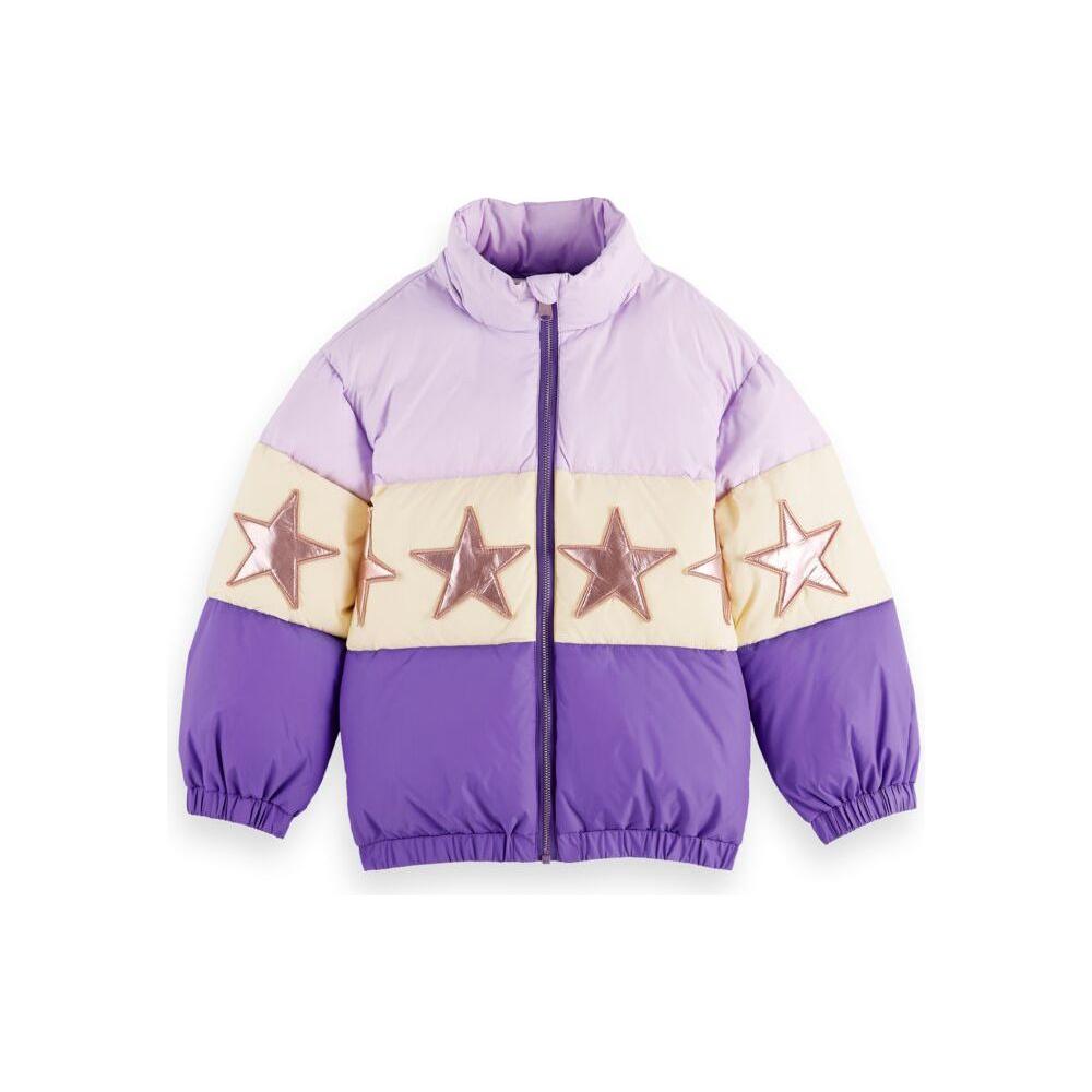 Colourblock Star Puffer Jacket