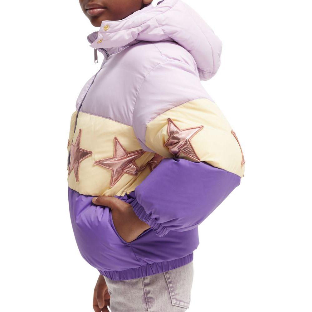 Colourblock Star Puffer Jacket