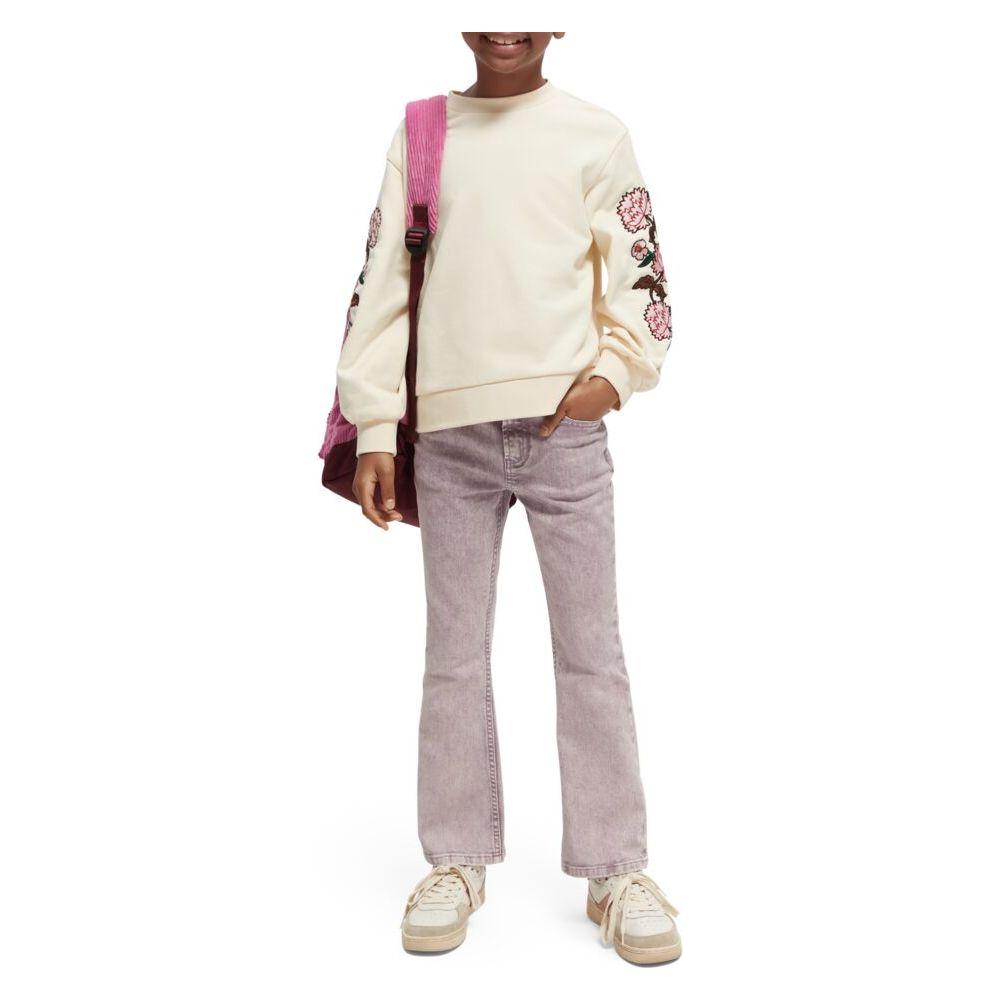 Embroidered Voluminous Sleeve Sweatshirt