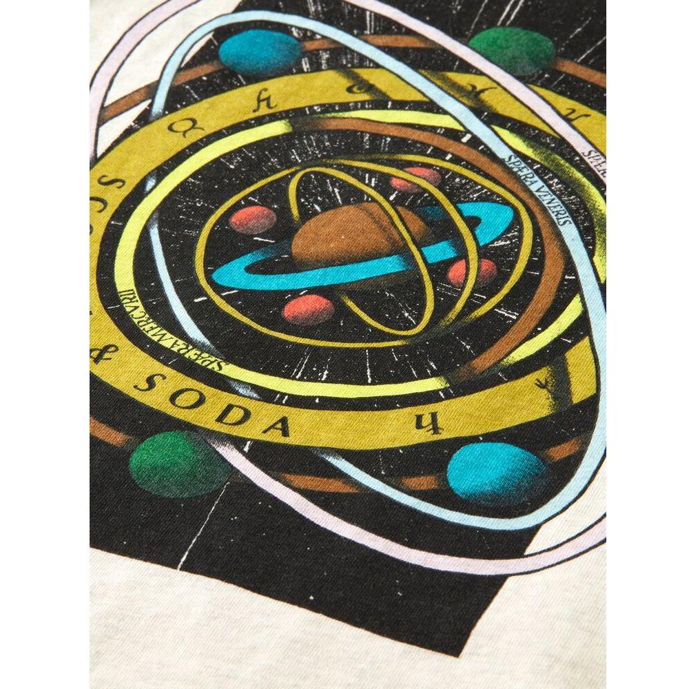 Regular Fit Artwork T-Shirt - Ecru Melange