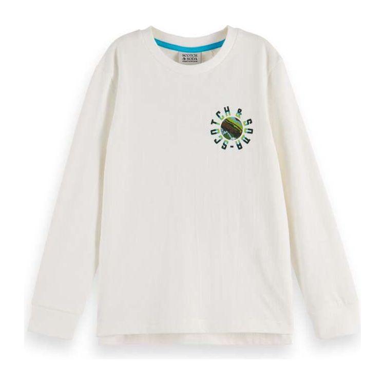 Relaxed Fit Long Sleeve Tee - Off White