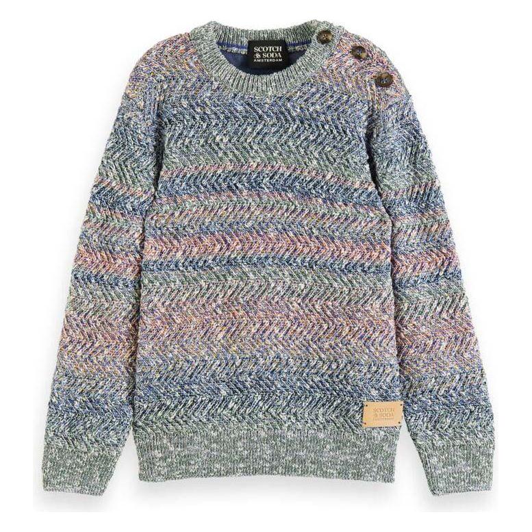 Colourful Cable Knit Pullover