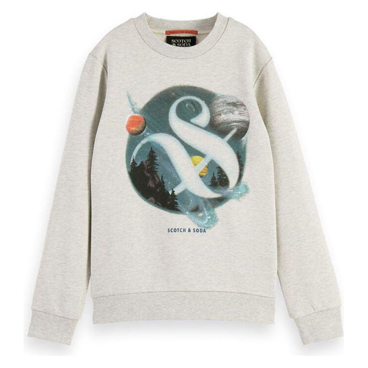 Artwork Crewneck Sweatshirt - Ecru Melange