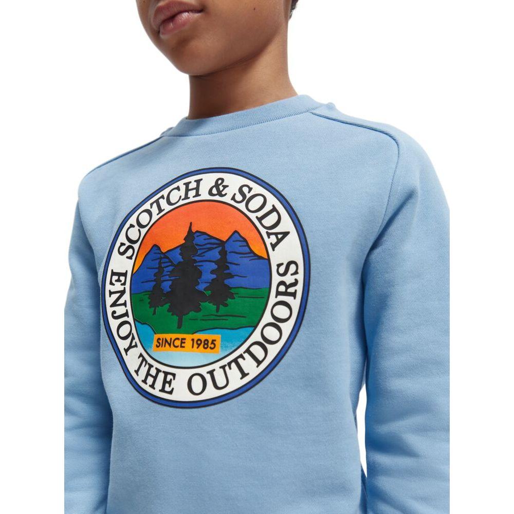 Artwork Crewneck Sweatshirt - Lake Blue
