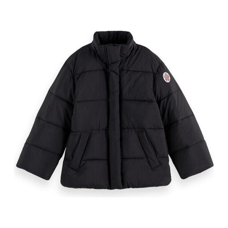 Lightweight Oversized Puffer Jacket - Black