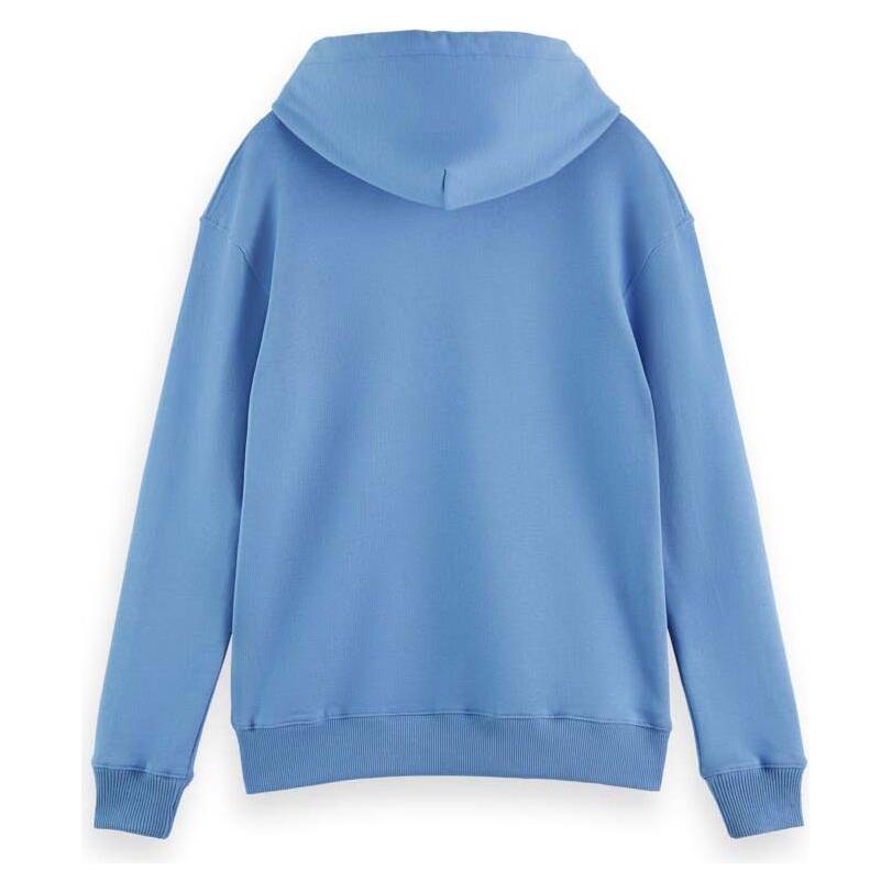 Hoodie In Organic Cotton - Lake Blue