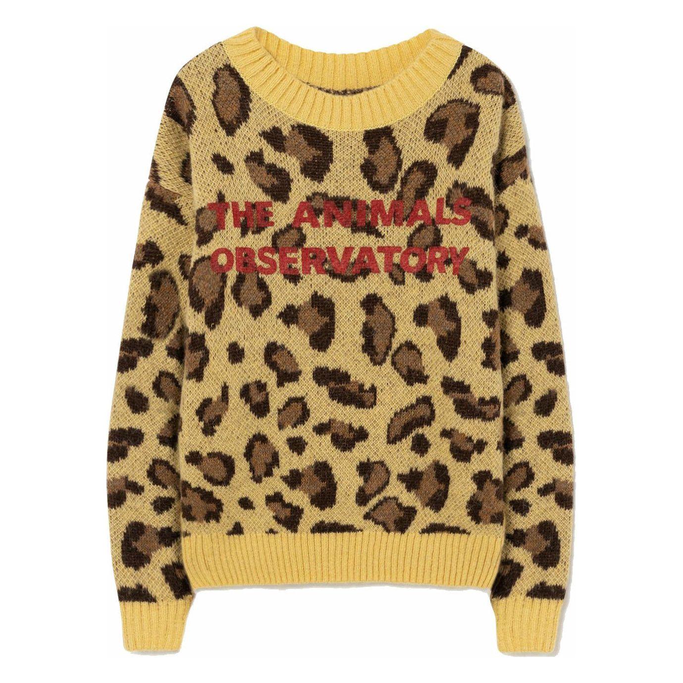 Arty Bull Kids Sweater - Yellow The Animals Observatory