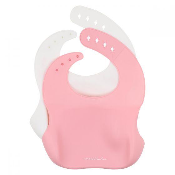 Floral 2 Pack Silicone Bibs
