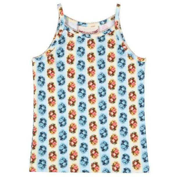 Classic Singlet - Rose Stripe