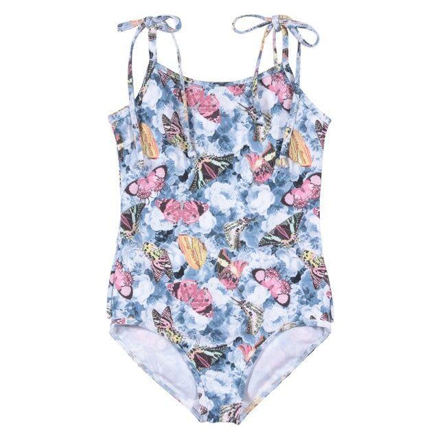 Onepiece with Bustle - Vintage Butterfly Roses