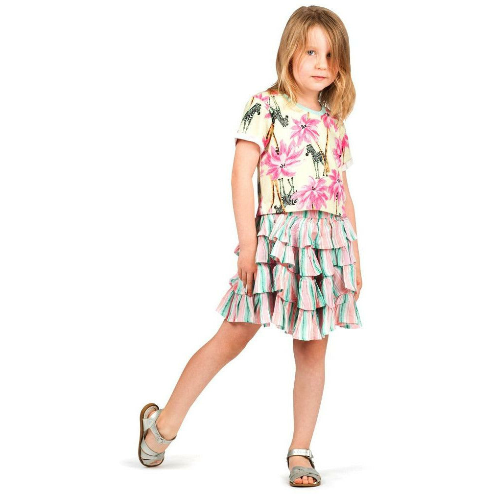 Cropped T-Shirt - Tropical Zebra