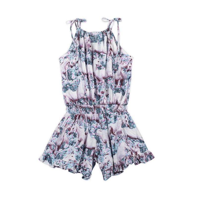 Frilled Romper with Ties - Dream Field