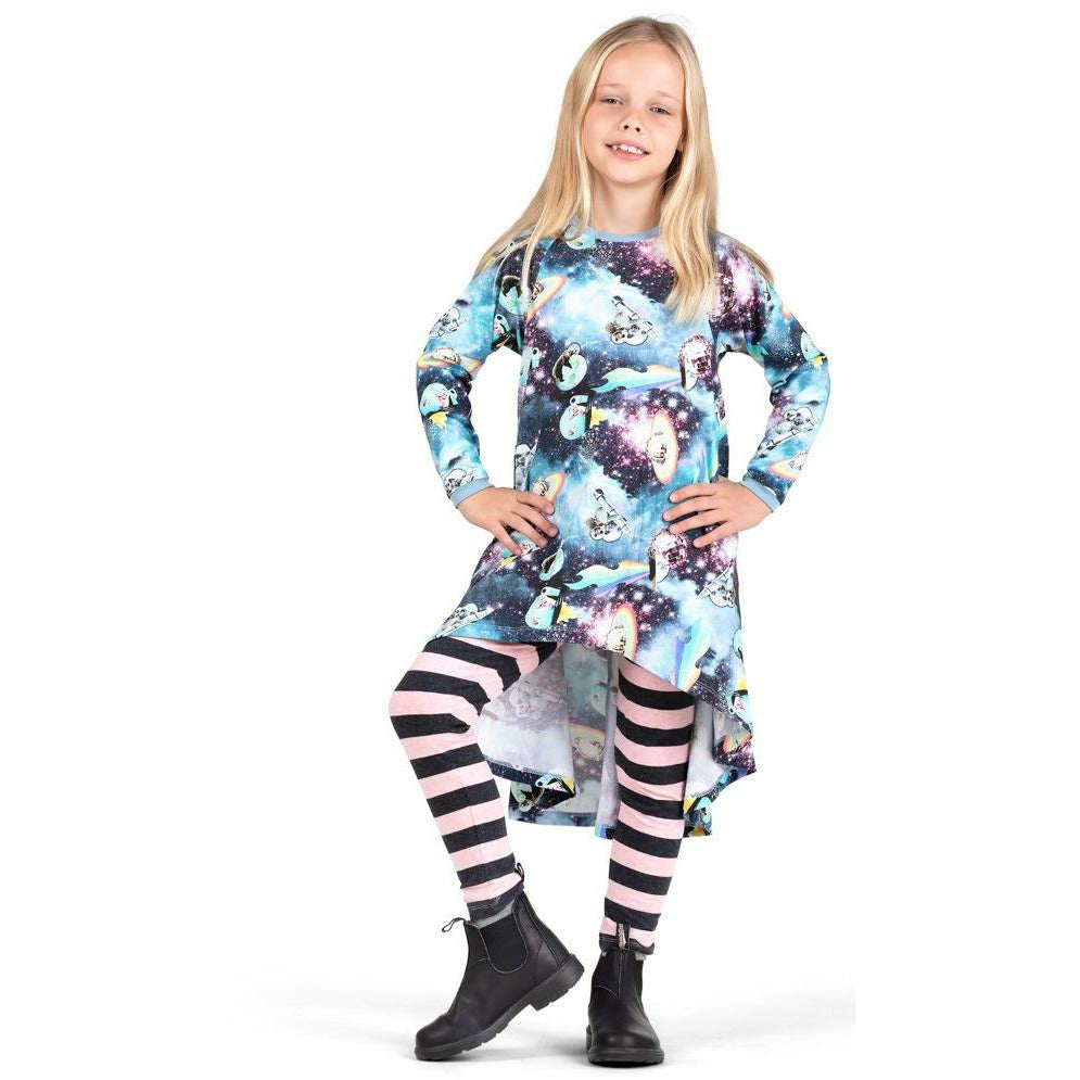 Hi Lo Raglan Dress - Girls in Space