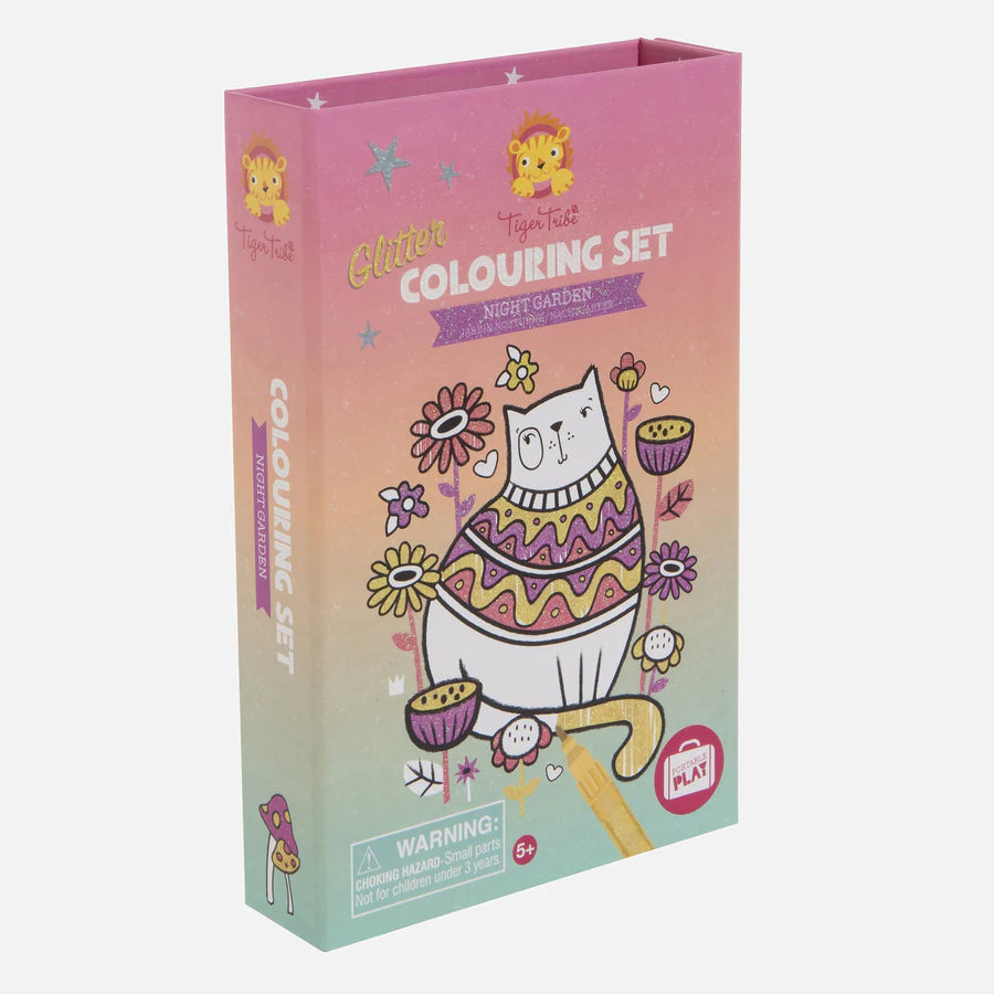 Glitter Colouring Set - Night Garden