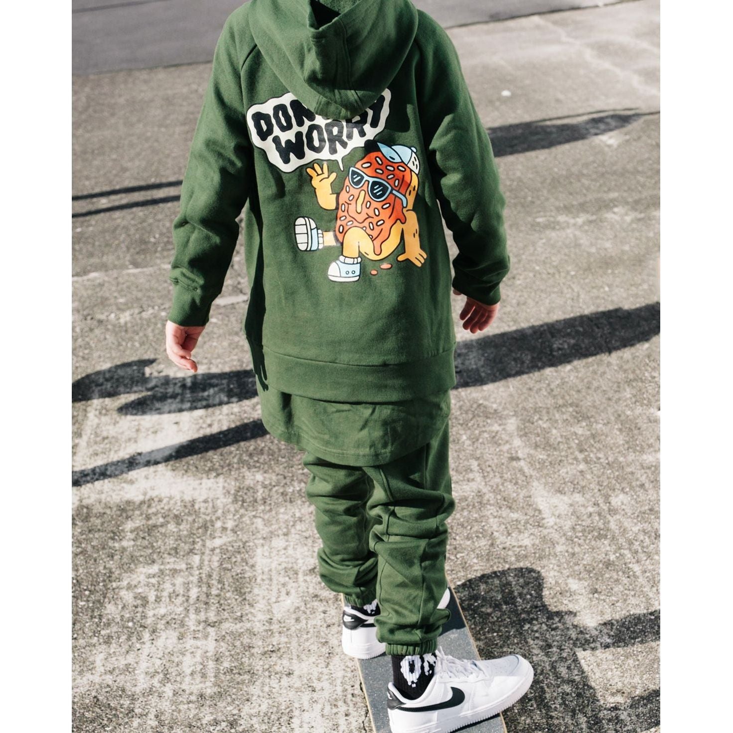 Donut Worry Fleece Zip Hood