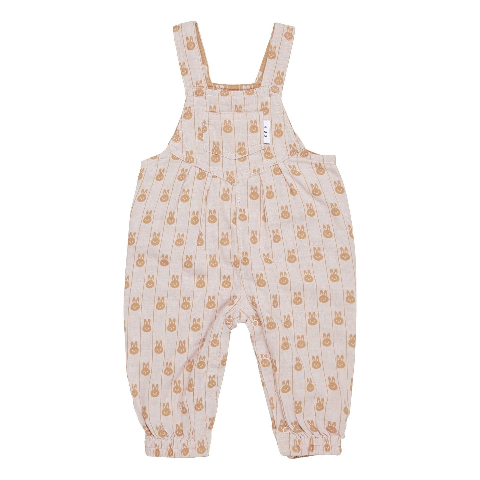 Bunny Stripe Reversible Overalls