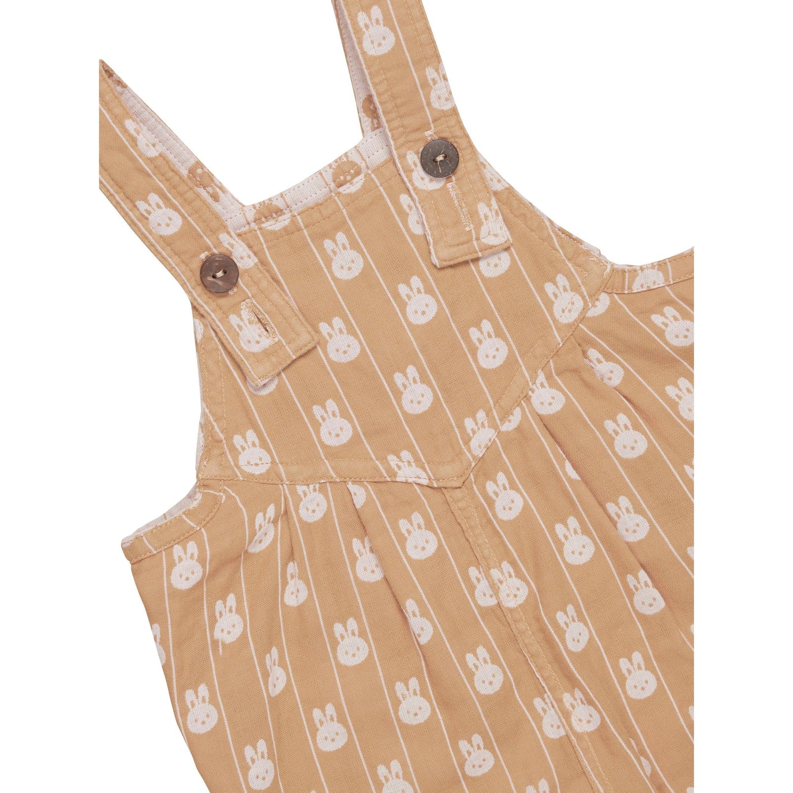 Bunny Stripe Reversible Overalls