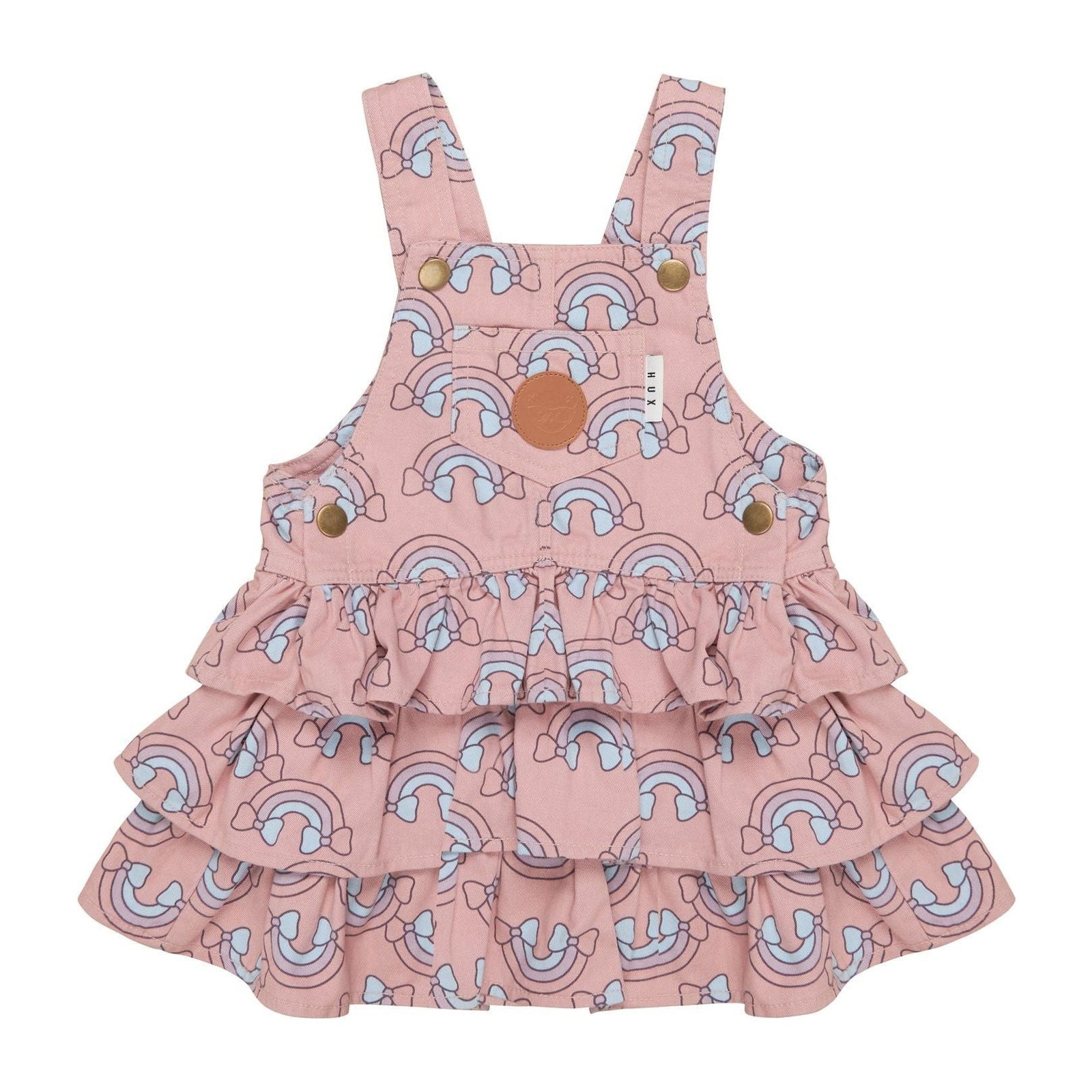 Rain Bow Overall Frill Dress