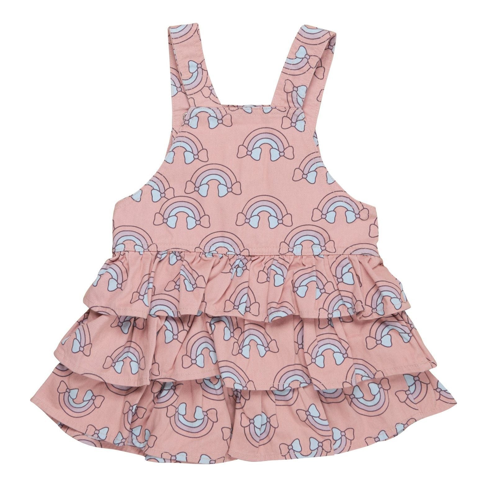 Rain Bow Overall Frill Dress