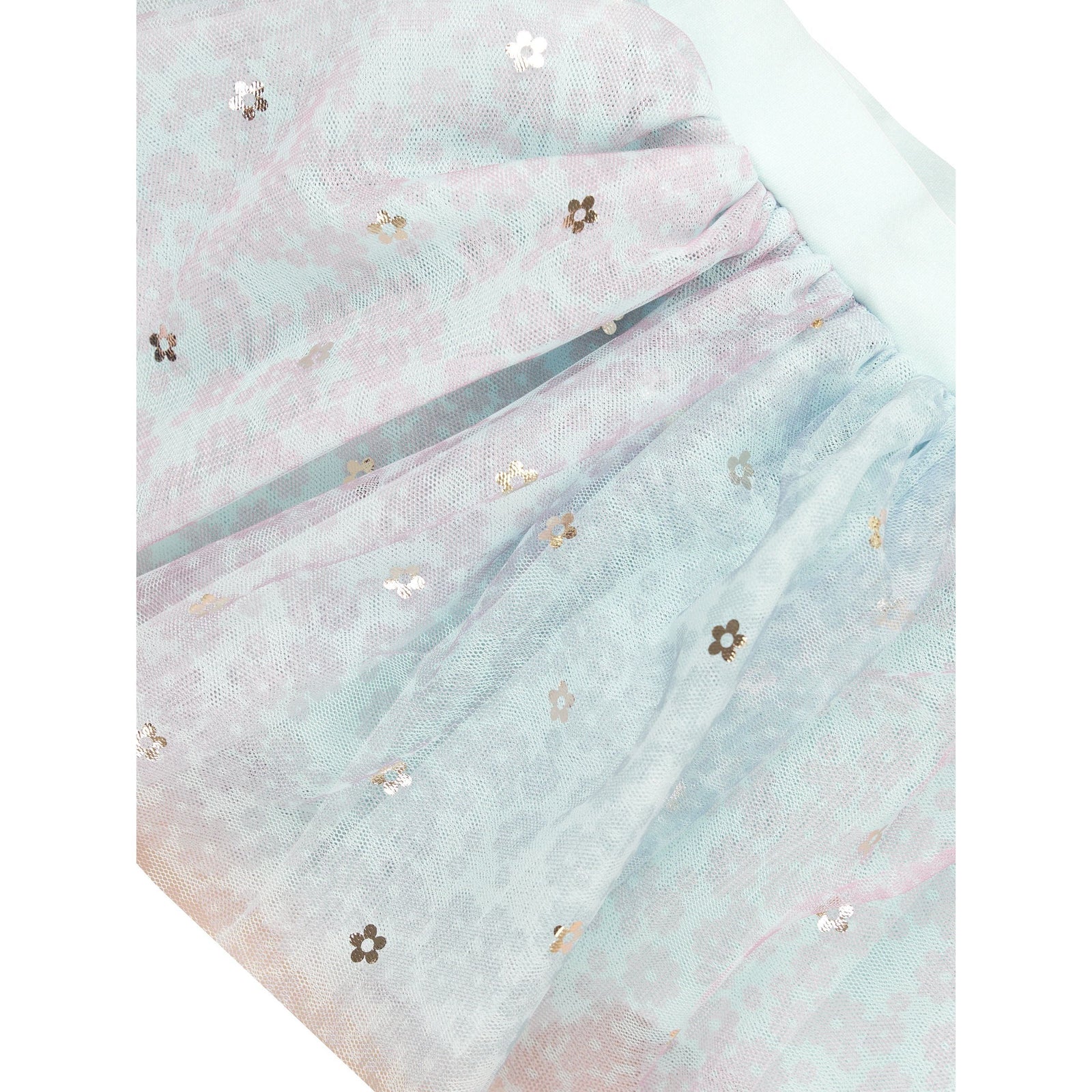 Rainbow Flower Tulle Skirt