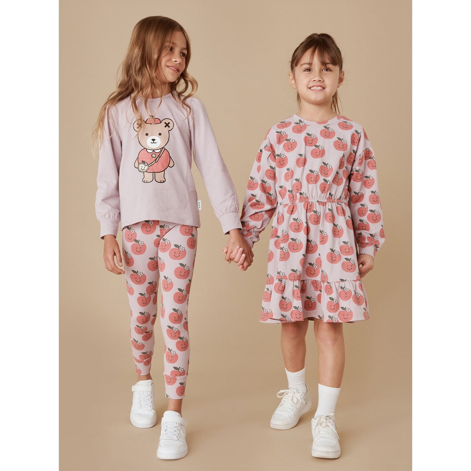 Apple Drop Shoulder Tuck Dress