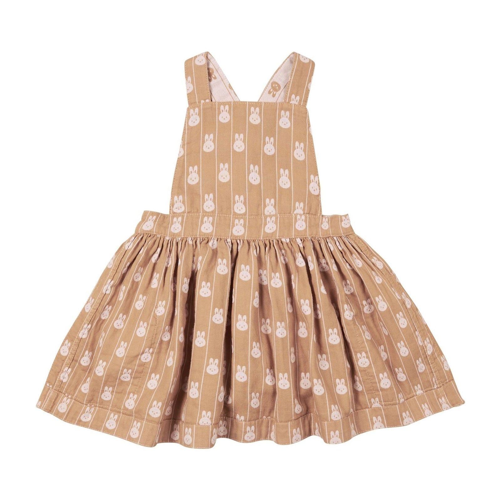 Bunny Stripe Reversible Pinafore