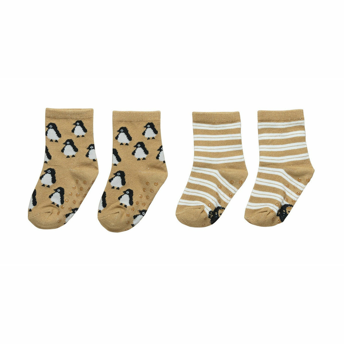 Stripe/Penguin 2Pk Socks