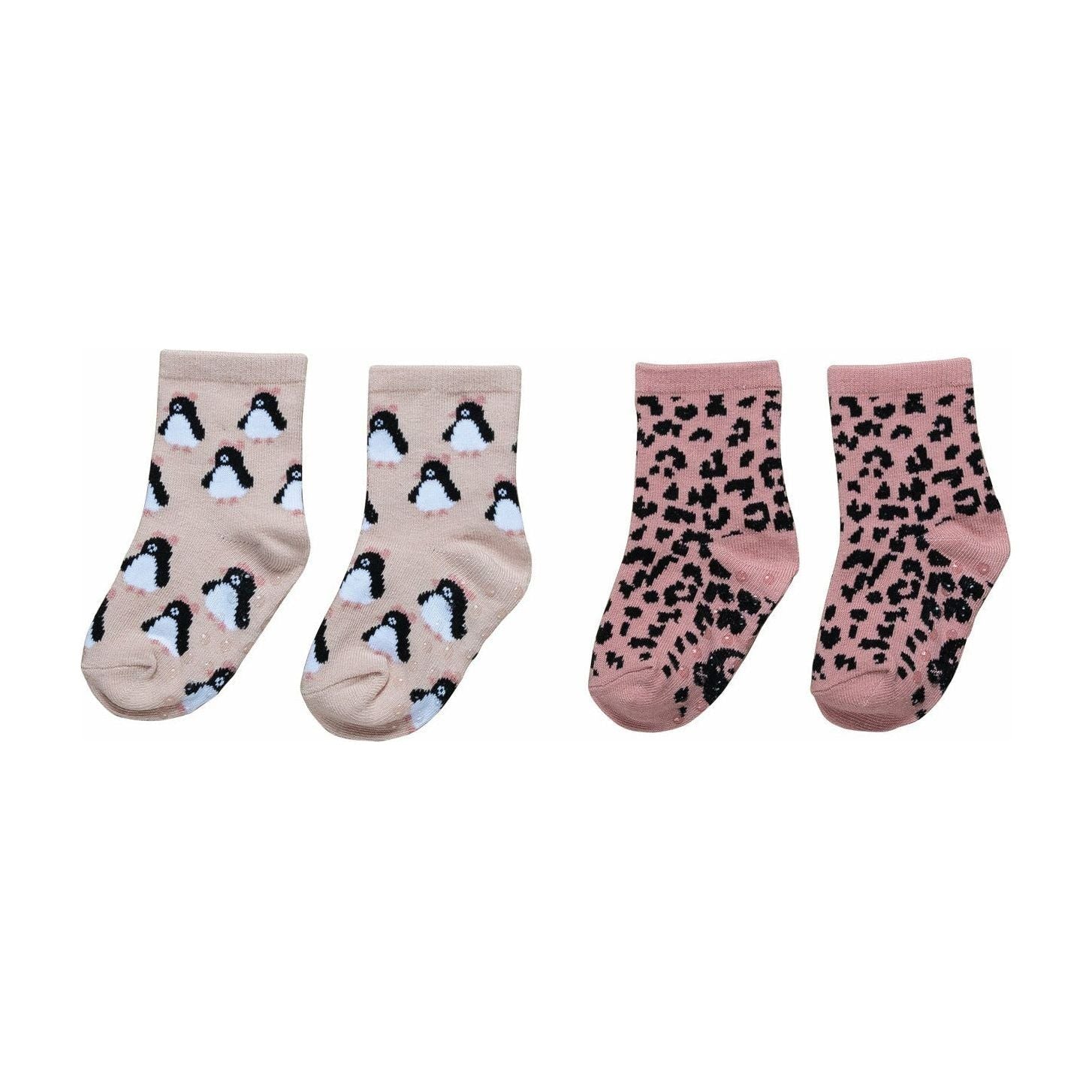 Leopard/Penguin 2Pk Socks