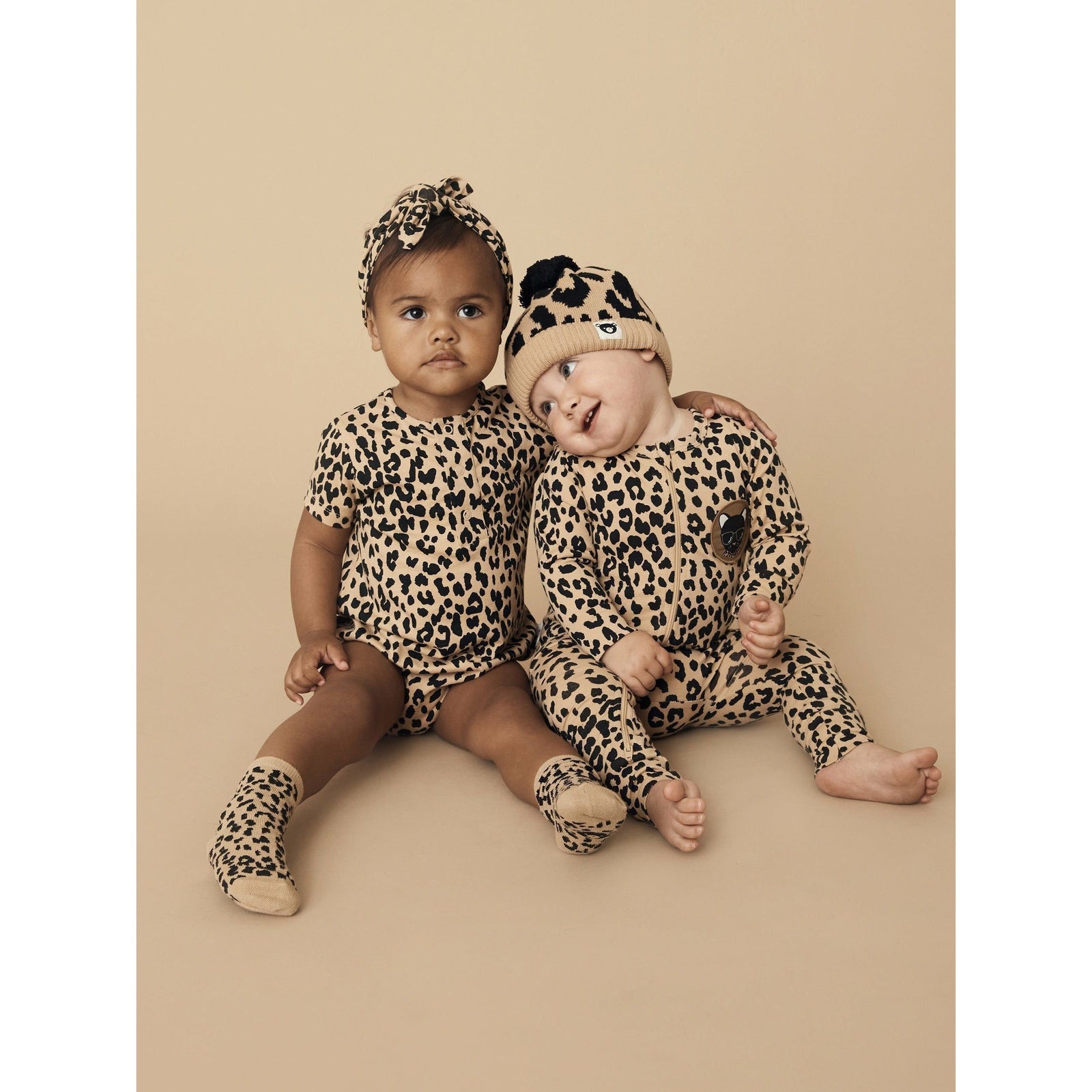 Leopard/Monster 2Pk Socks