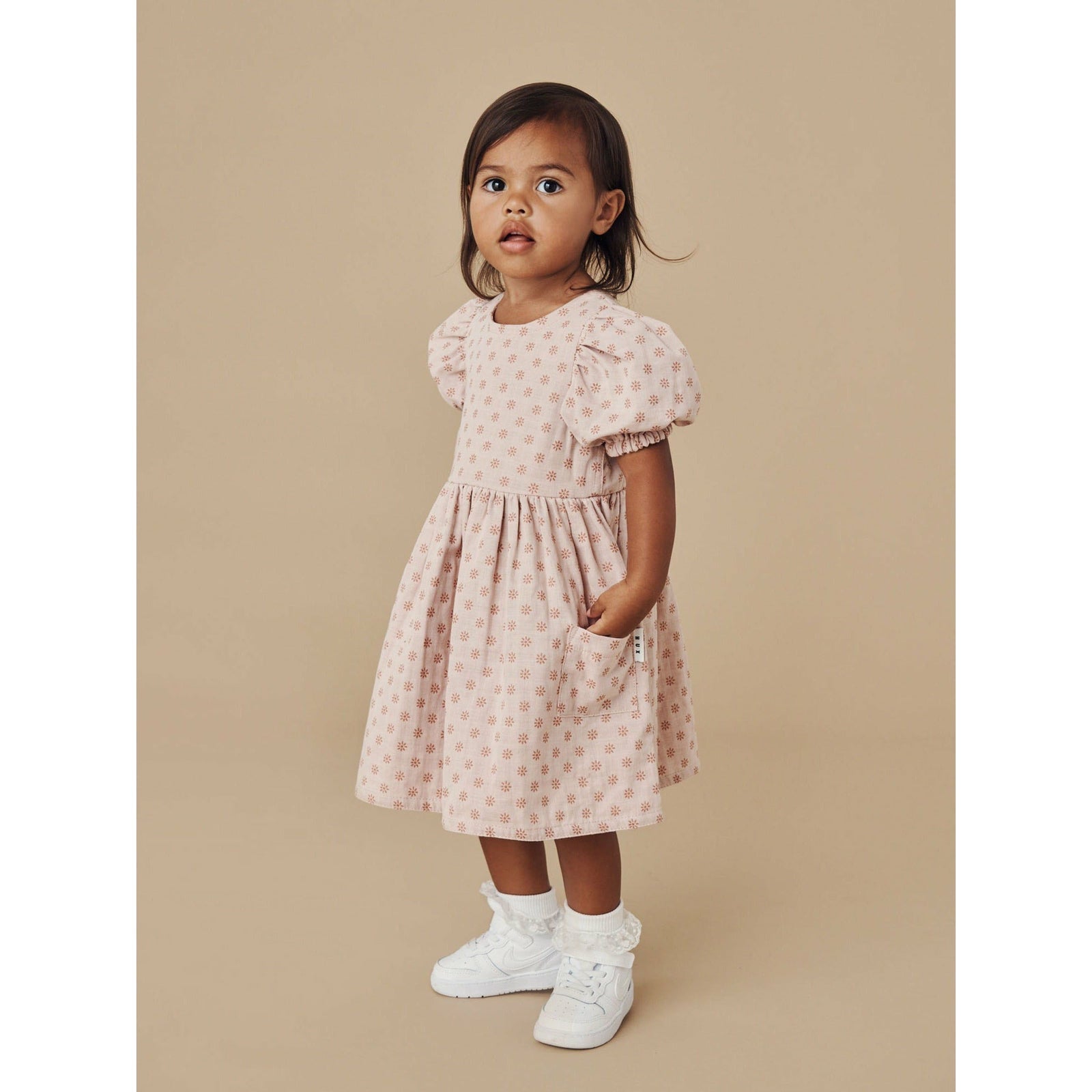 Reversible Puff Sleeve Dress