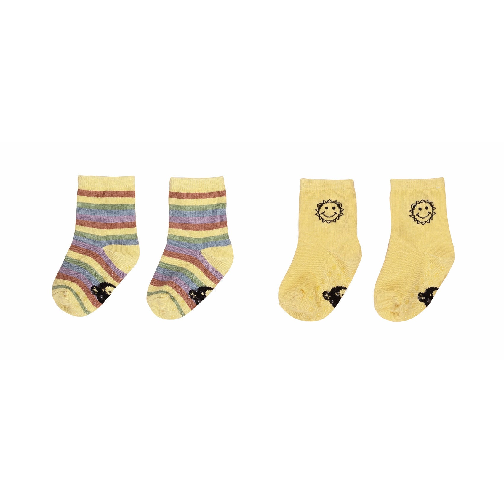 Rainbow Stripe/Sunny 2Pk Socks